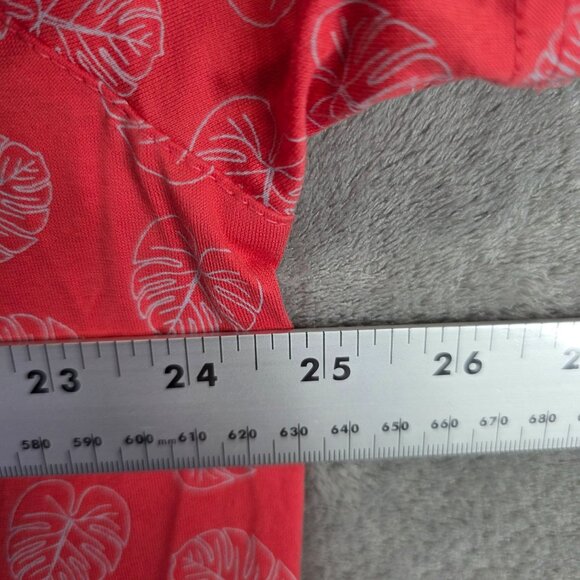 Mens Jos. A. Bank Traveler Red & White Tropical Leaf Polo Shirt Short Sleeve XXL - Picture 4 of 7